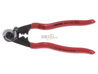 Front view Knipex 95 61 190 Cable shears 
