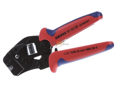 Frontansicht Knipex 97 53 09 SB Crimpzange f.Aderendh. 190mm 