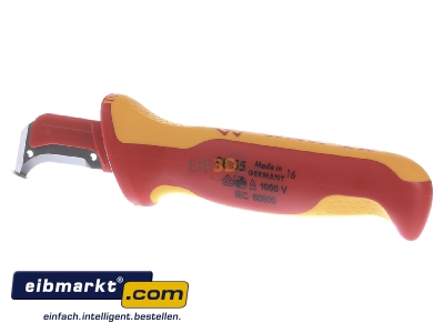 Frontansicht Knipex-Werk 98 55 SB Abmantelungsmesser 155mm 