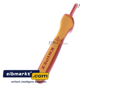 Ansicht oben rechts Knipex-Werk 98 55 SB Abmantelungsmesser 155mm 