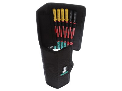 Ansicht oben links Wera 0517833 Wartungs-Werkzeug-Set 35-teilig 