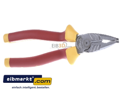 Back view Klauke KL020180IS Combination pliers 180mm
