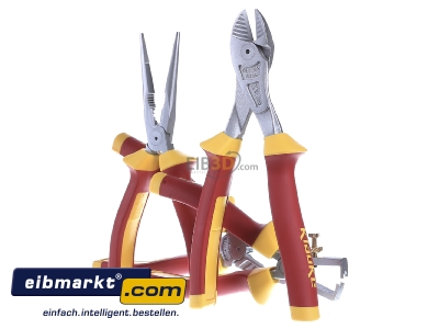 Ansicht hinten Klauke KL304IS VDE- Zangen-Set Elektro 4-teilig 