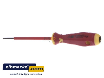 Front view Klauke KL1007525IS Screwdriver for slot head screws 2,5mm
