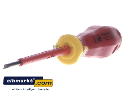 View on the left Klauke KL1007525IS Screwdriver for slot head screws 2,5mm
