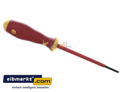 Top rear view Klauke KL1007525IS Screwdriver for slot head screws 2,5mm
