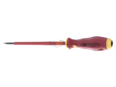 Front view Klauke KL10010030IS Screwdriver for slot head screws 3mm 
