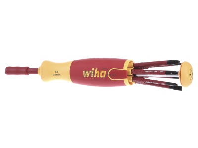 Frontansicht Wiha SB 2831-09021 Magazin-Bithalter LiftUp mit 6 slimBits 
