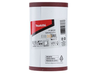 Frontansicht Makita P-38168 Schleifpapierrolle 120mmx5m K240 