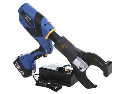 Ansicht oben hinten Klauke ES85CFM Kabelschere Akku-Hydraul., 4Ah 