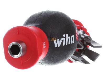 Ansicht links Wiha SB380101 Magazin-Bithalter Stubby magnet., 1/4 Zoll 