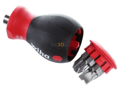 Ansicht oben vorne Wiha SB380101 Magazin-Bithalter Stubby magnet., 1/4 Zoll 