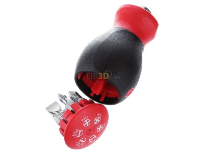 Ansicht oben rechts Wiha SB380101 Magazin-Bithalter Stubby magnet., 1/4 Zoll 