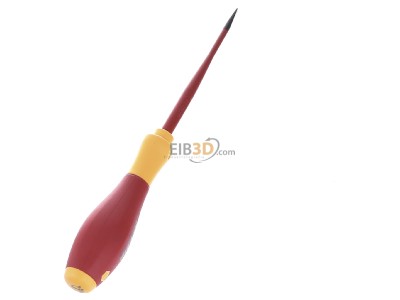 Ansicht oben rechts Wiha SB320104010001 Schlitz Schraubendreher SoftFinish electric 