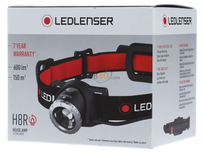 Front view Zweibrder H8R #500853 Flash-light rechargeable H8R 500853
