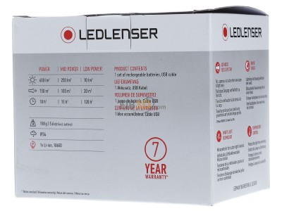 Ansicht hinten Zweibrder H8R #500853 Stirnlampe LED Lenser H8R 500853