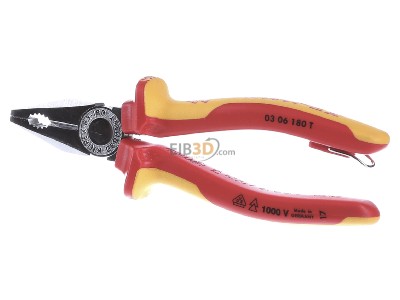 Frontansicht Knipex 03 06 180 T VDE Kombizange 180mm 