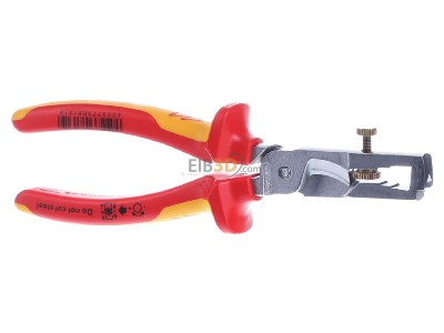 Ansicht hinten Knipex 13 66 180 VDE Kabelschere 180mm, m.Abisolierf. 