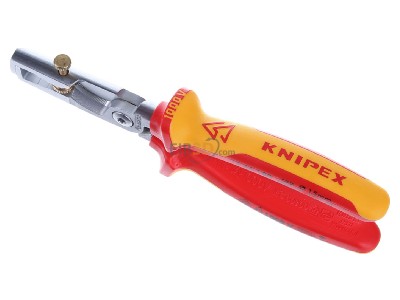 Ansicht oben vorne Knipex 13 66 180 VDE Kabelschere 180mm, m.Abisolierf. 
