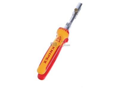 Ansicht oben rechts Knipex 13 66 180 VDE Kabelschere 180mm, m.Abisolierf. 