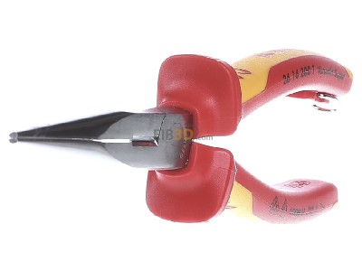 Ansicht links Knipex 26 16 200 T VDE Flachrundzange 200mm, mit Schneide 