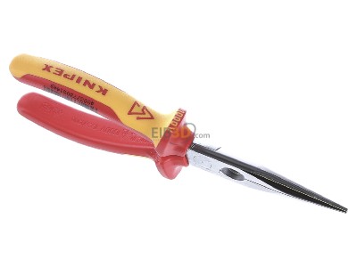 Ansicht oben hinten Knipex 26 16 200 T VDE Flachrundzange 200mm, mit Schneide 