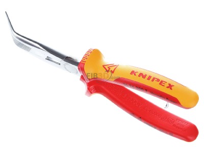 Ansicht oben vorne Knipex 26 26 200 T VDE Flachrundzange 200mm, mit Schneide 