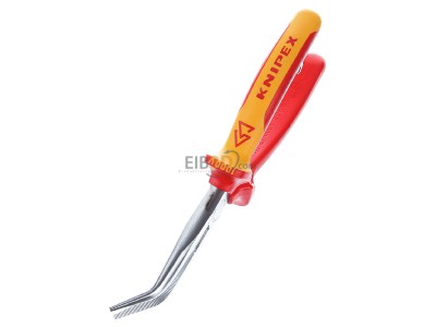 Ansicht oben links Knipex 26 26 200 T VDE Flachrundzange 200mm, mit Schneide 