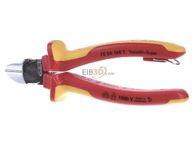 Frontansicht Knipex 70 06 160 T VDE Seitenschneider 160mm 
