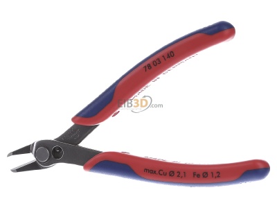 Frontansicht Knipex 78 03 140 Elektronic Super Knips 140mm, XL - INOX 