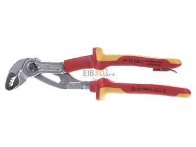 Frontansicht Knipex 87 26 250 T VDE Wasserpumpenzange 250mm, Cobra 