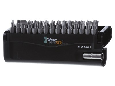 Frontansicht Wera 05057434001 Bit-Sortiment 1/4x50 