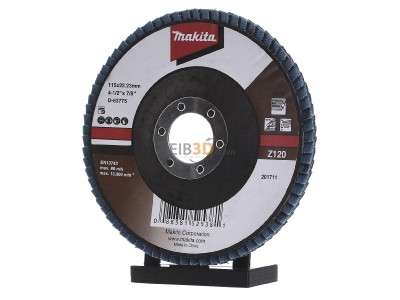 Frontansicht Makita D-63775 Fcherschleifscheibe 115mm Z120 