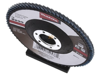Ansicht oben vorne Makita D-63775 Fcherschleifscheibe 115mm Z120 