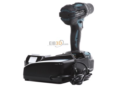 View on the right Makita DDF482RFJ Battery drilling machine 18V 3Ah 
