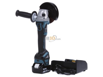 Back view Makita DGA513RTJ Right angle grinder (battery) w/ charger 
