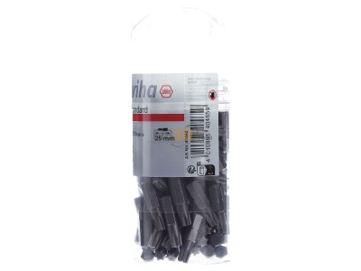 Frontansicht Wiha 7930011 Bit Set Standard 25mm T30 100-teilig 1/4'' 