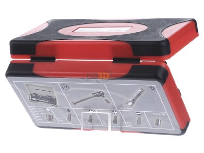 Back view Cimco 11 3154 Tool set 28 Plastic box 
