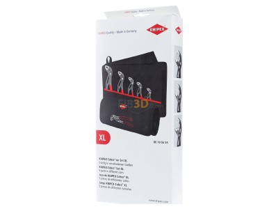 Frontansicht Knipex 00 19 55 S5 Cobra-Set 5-teilig 125,150,180,250,300 