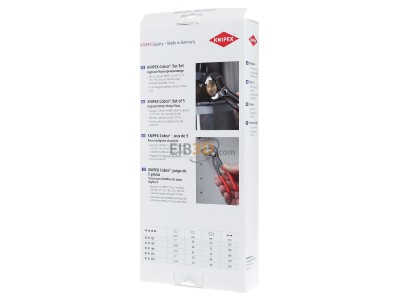 Ansicht hinten Knipex 00 19 55 S5 Cobra-Set 5-teilig 125,150,180,250,300 