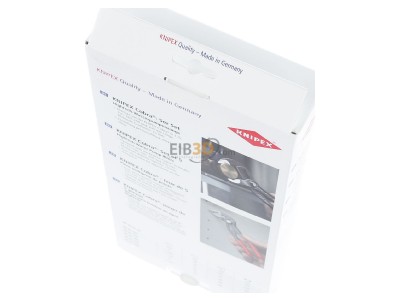 Ansicht oben hinten Knipex 00 19 55 S5 Cobra-Set 5-teilig 125,150,180,250,300 