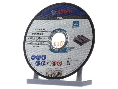Frontansicht Bosch Power Tools 2608603163 Trennscheibe 115X1,6mm Metall 