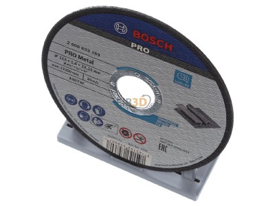 Ansicht oben vorne Bosch Power Tools 2608603163 Trennscheibe 115X1,6mm Metall 