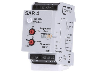 Front view Metz SAR 4 Power-current switch for telecom 
