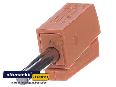 Ansicht links WAGO Kontakttechnik 215-111 Bananenstecker farbig sortiert 