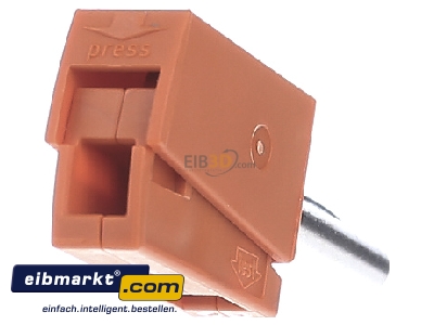 Ansicht rechts WAGO Kontakttechnik 215-111 Bananenstecker farbig sortiert 