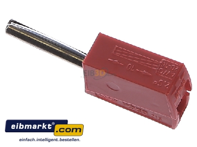 View up front WAGO Kontakttechnik 215-212 Test plug terminal block 
