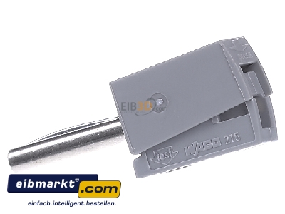 Front view WAGO Kontakttechnik 215-811 Test plug terminal block
