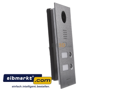 Ansicht links Wantec 4002 Trsprechstelle 2 Tasten MONOLITH C IP Vision 