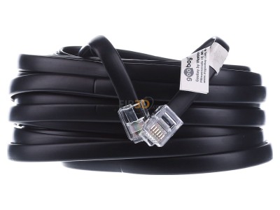Frontansicht Wentronic 50323 RJ12 Anschlukabel 10m,sw,St/St 
